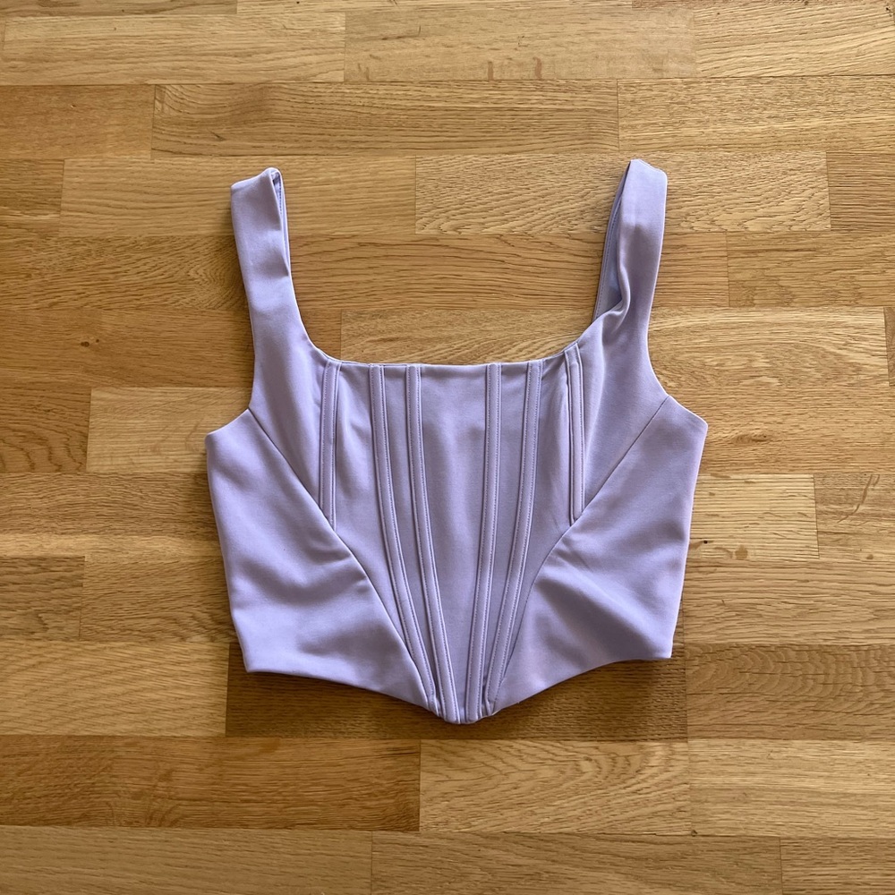 Amazon Purple Bustier Corset Crop Top - Size Small *Worn Once*